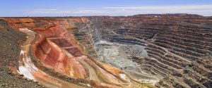 Aerial View Of Opencast Mining Quarry.